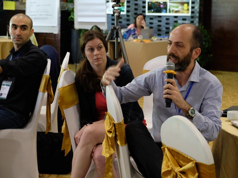 Delegates asking questions